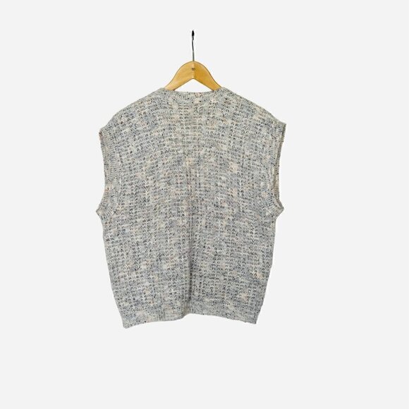 WOMEN'S Super Soft Solid Unique Textured Knit Button Down Oversize Fit Size 12 - Picture 6 of 11